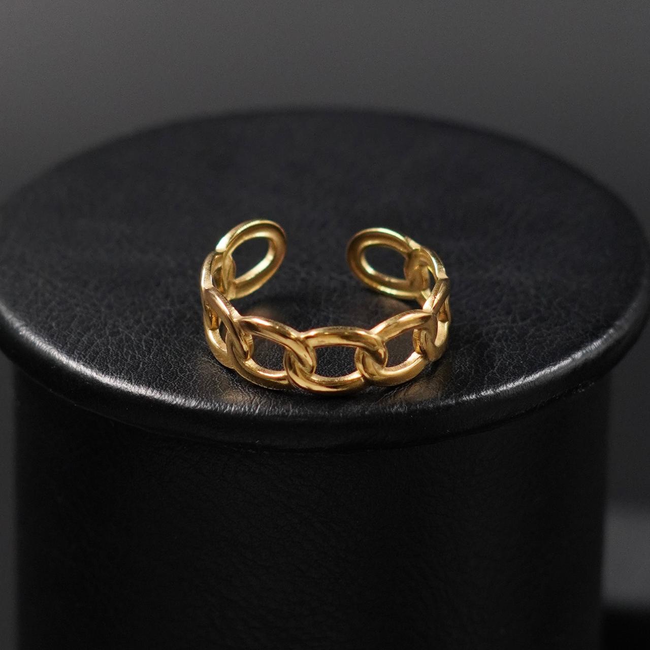 Anillo Casillas Dorado Acero